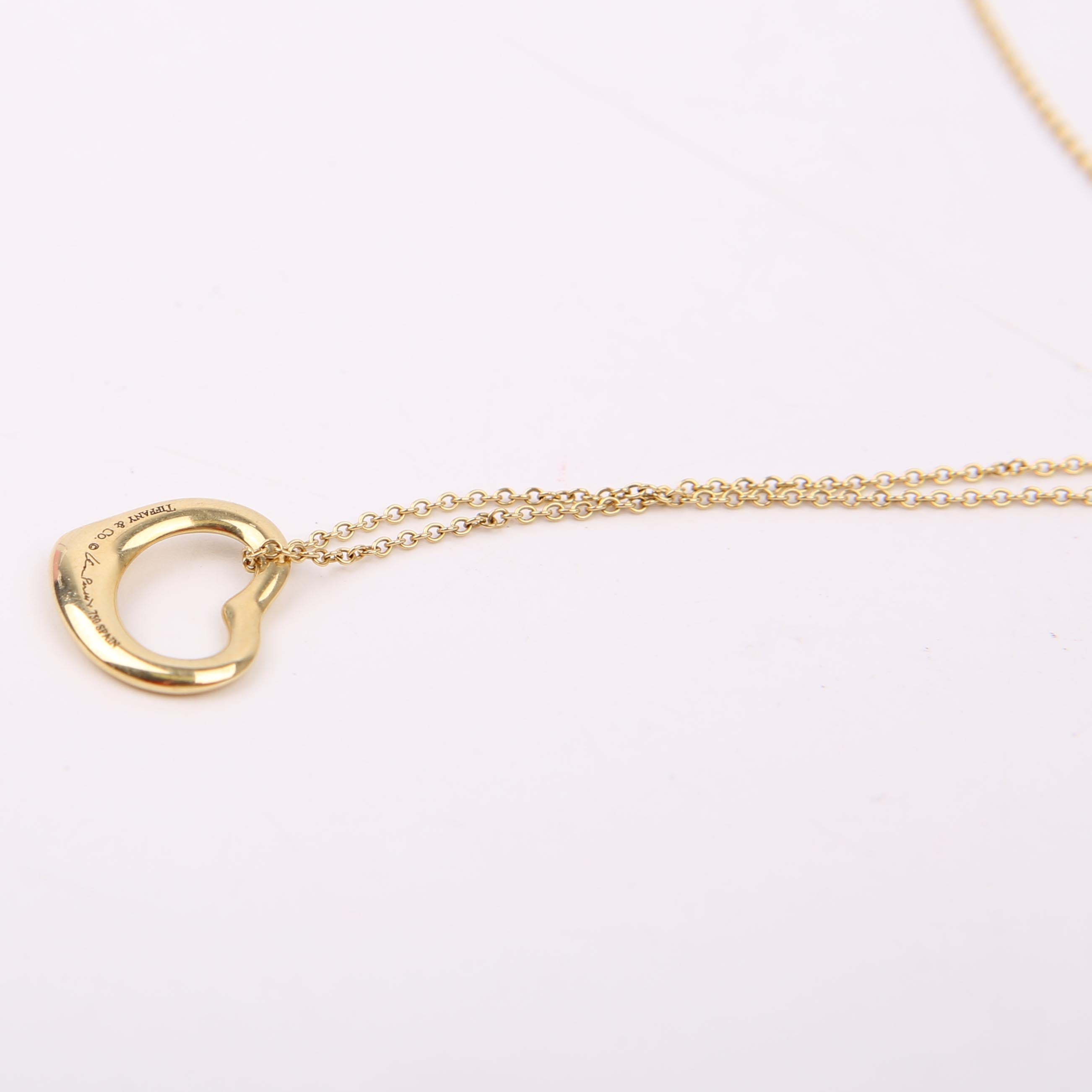 Peretti Open Heart Necklace 16MM 750