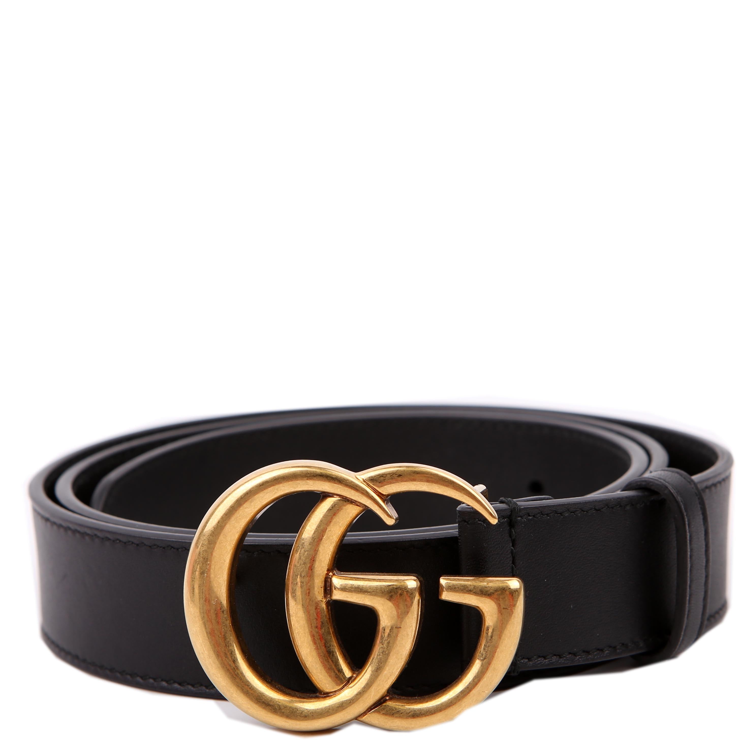 414516 GG Marmont Belt Size 85/34 Black