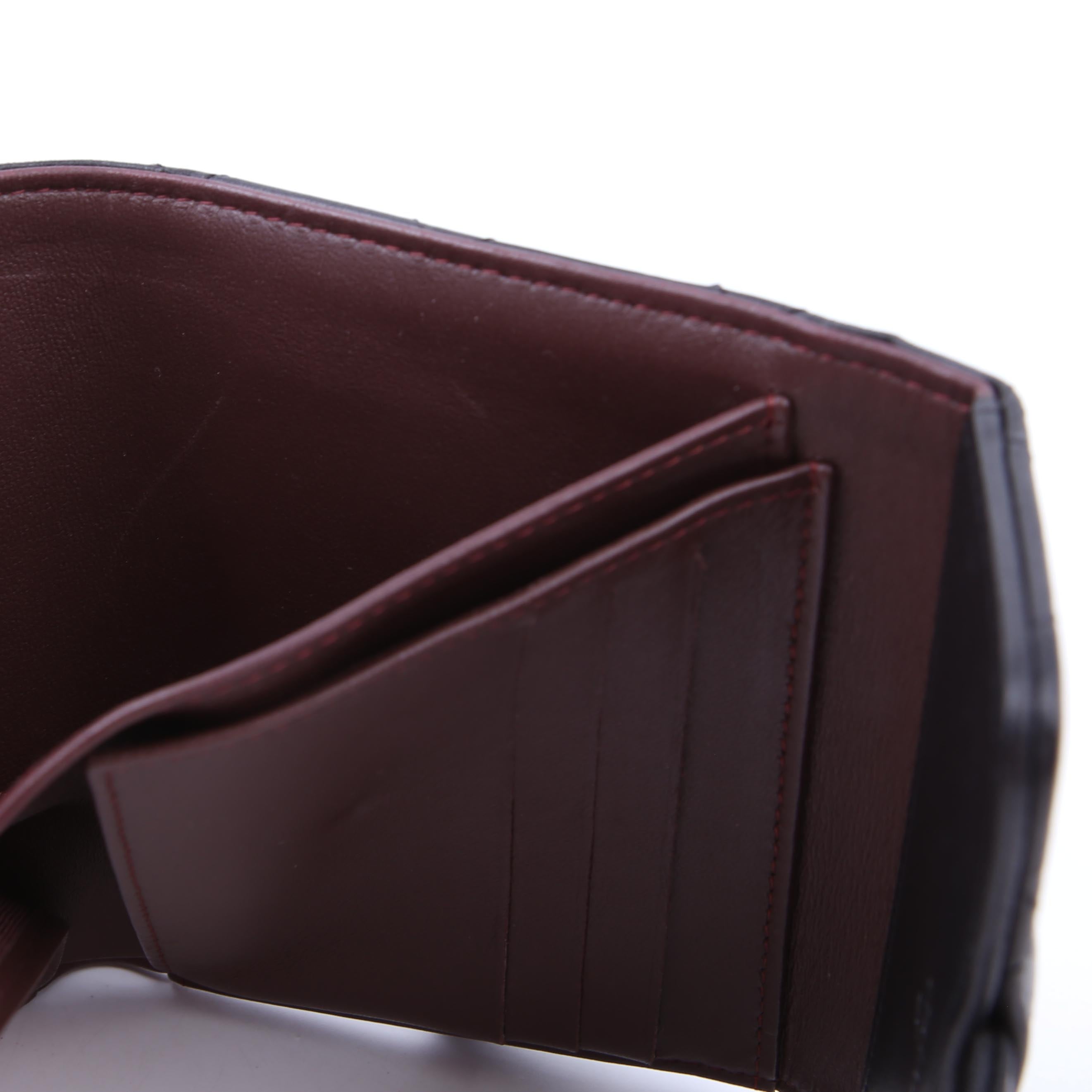Classic Compact Flap Wallet Lambskin 26M Black