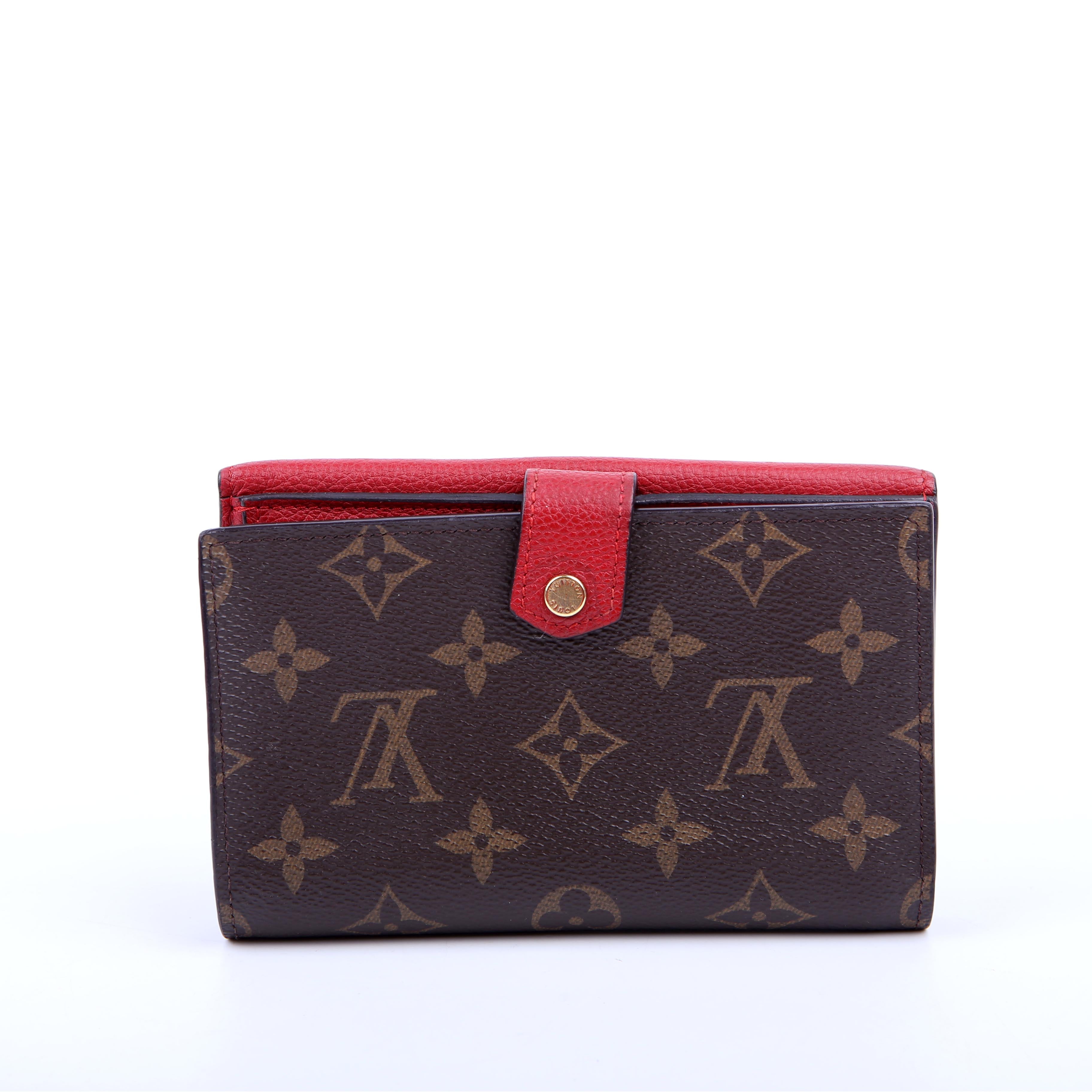 Pallas Wallet Compact Monogram Red