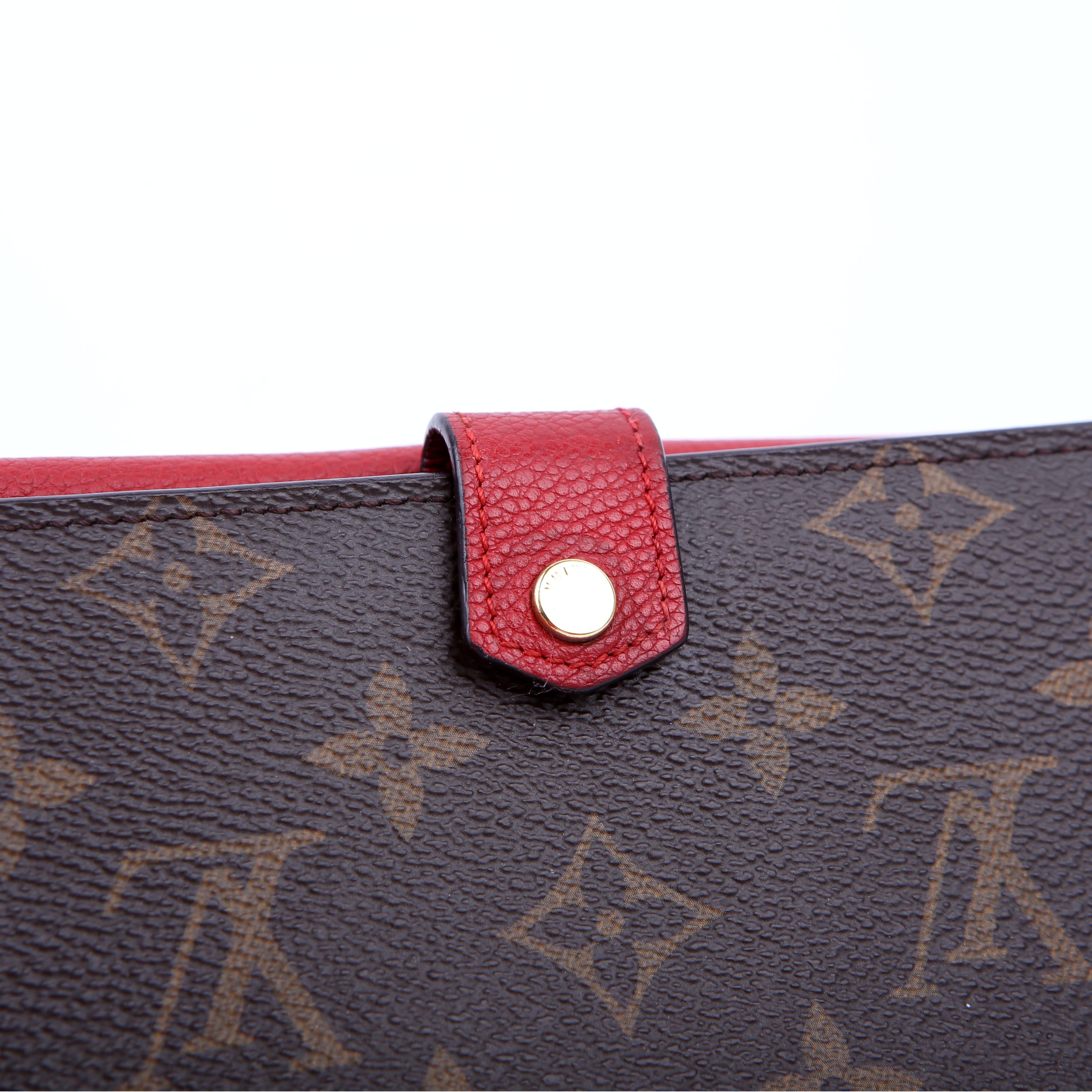 Pallas Wallet Compact Monogram Red