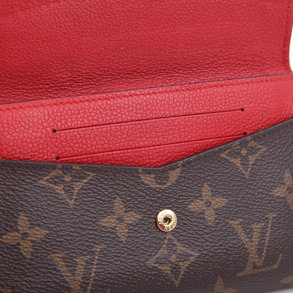 Pallas Wallet Compact Monogram Red