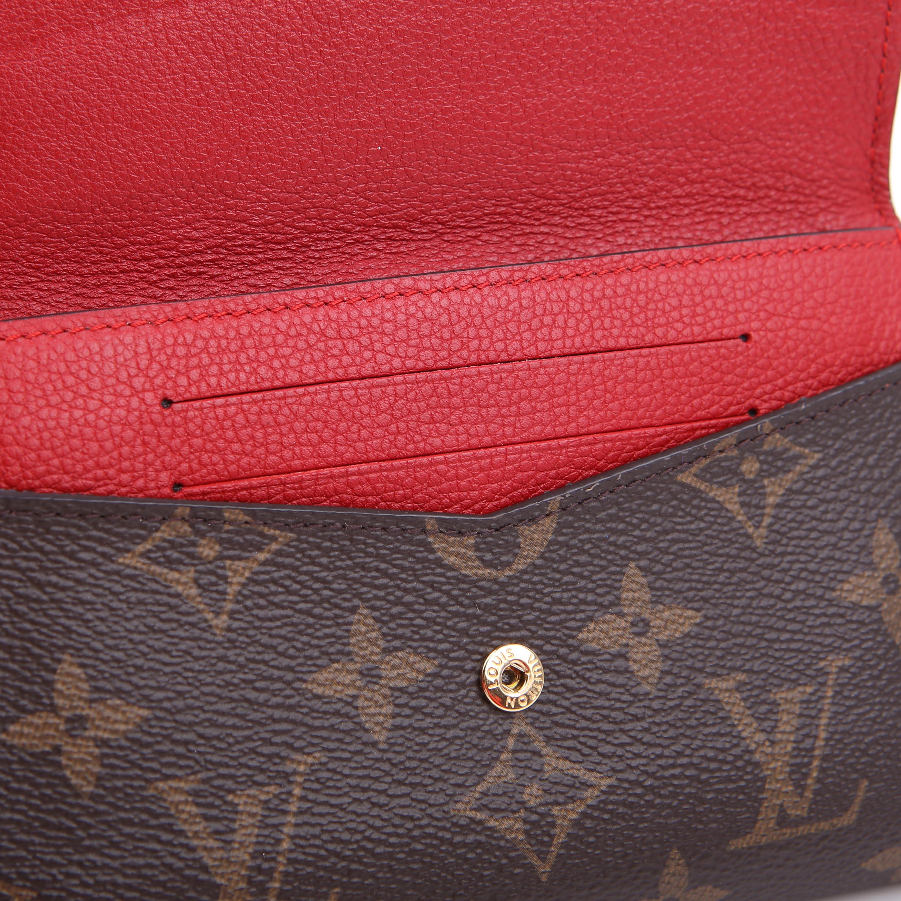 Pallas Wallet Compact Monogram Red