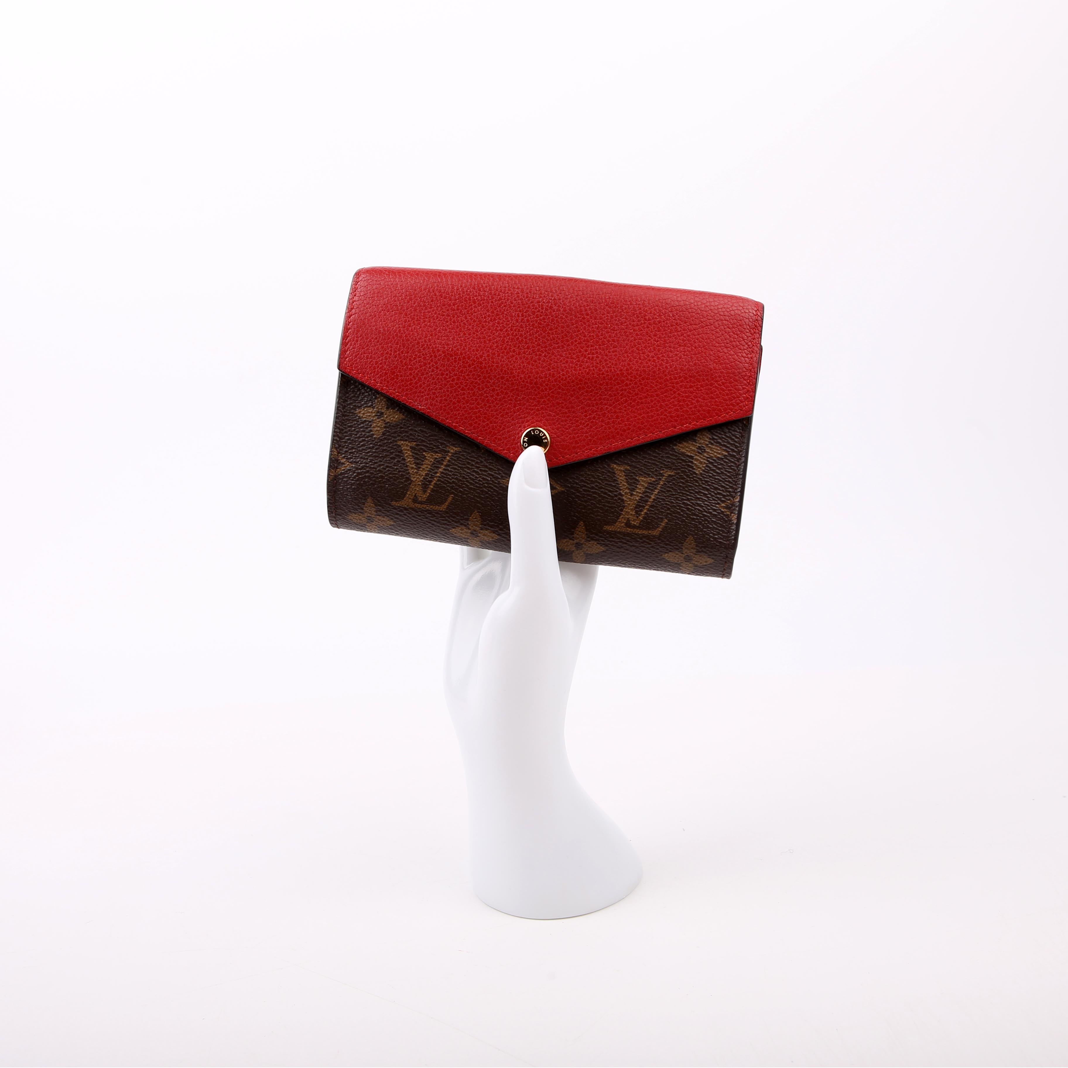 Pallas Wallet Compact Monogram Red