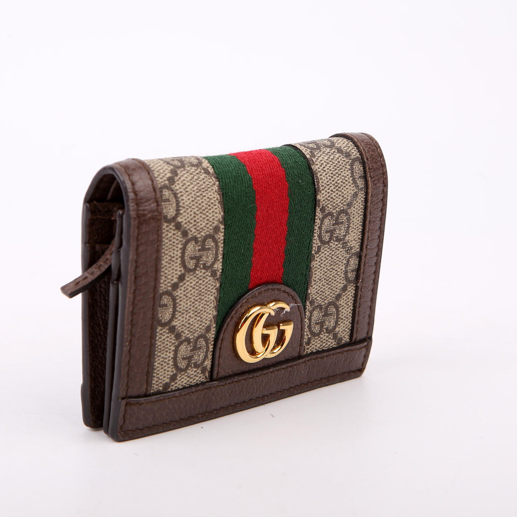 Gucci 523155 Ophidia GG Card Case Wallet