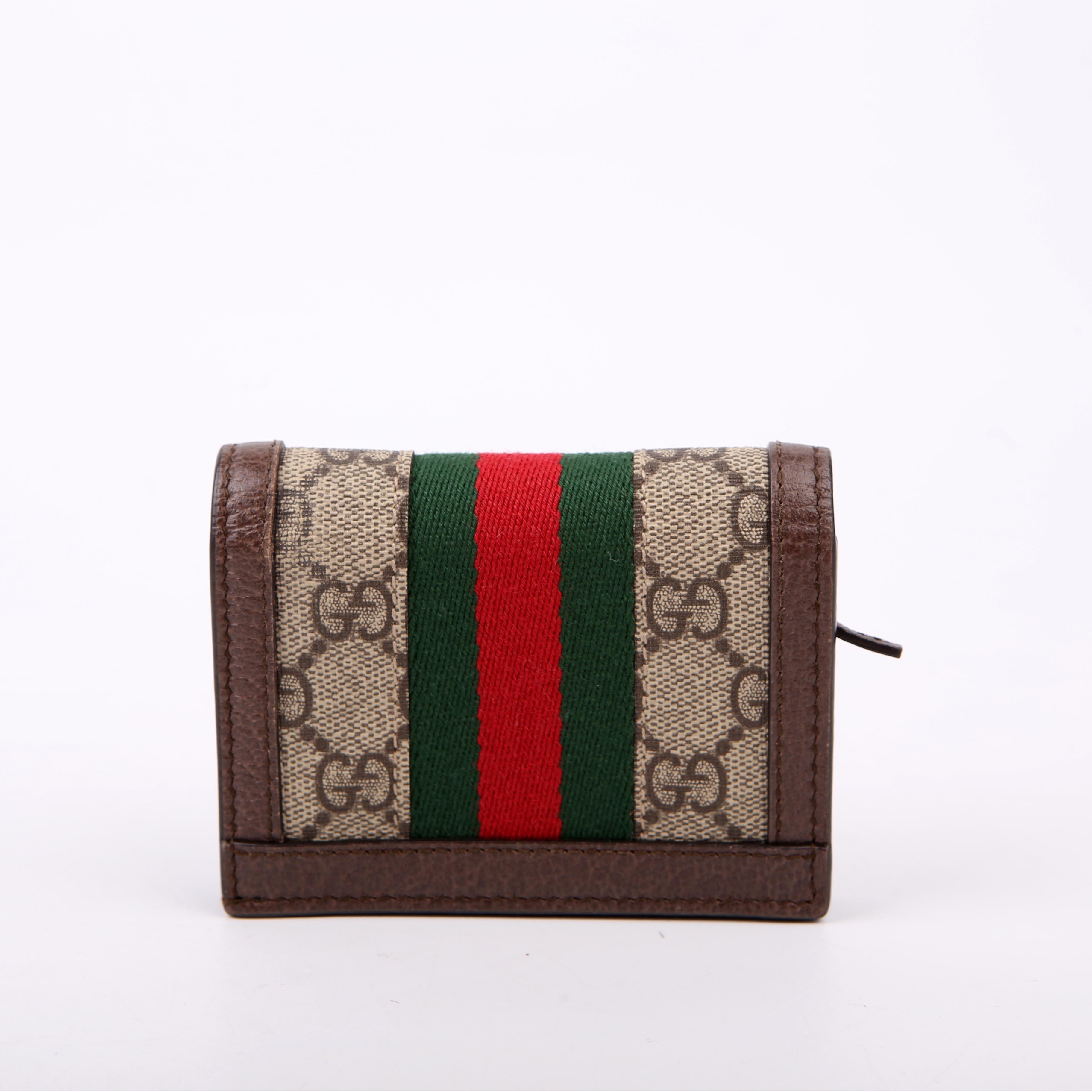 Gucci 523155 Ophidia GG Card Case Wallet