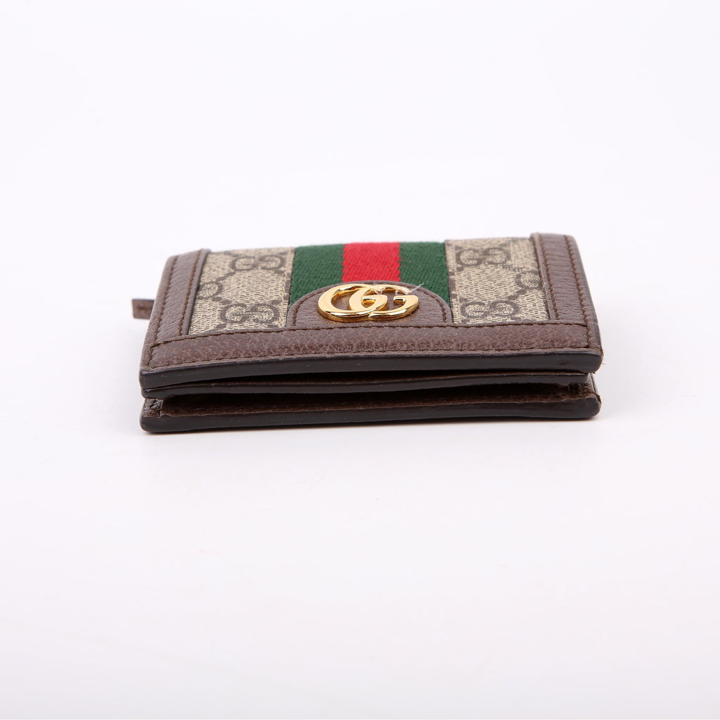 Gucci 523155 Ophidia GG Card Case Wallet