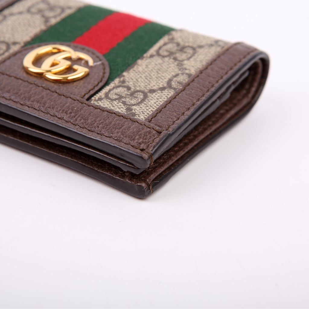 Gucci 523155 Ophidia GG Card Case Wallet