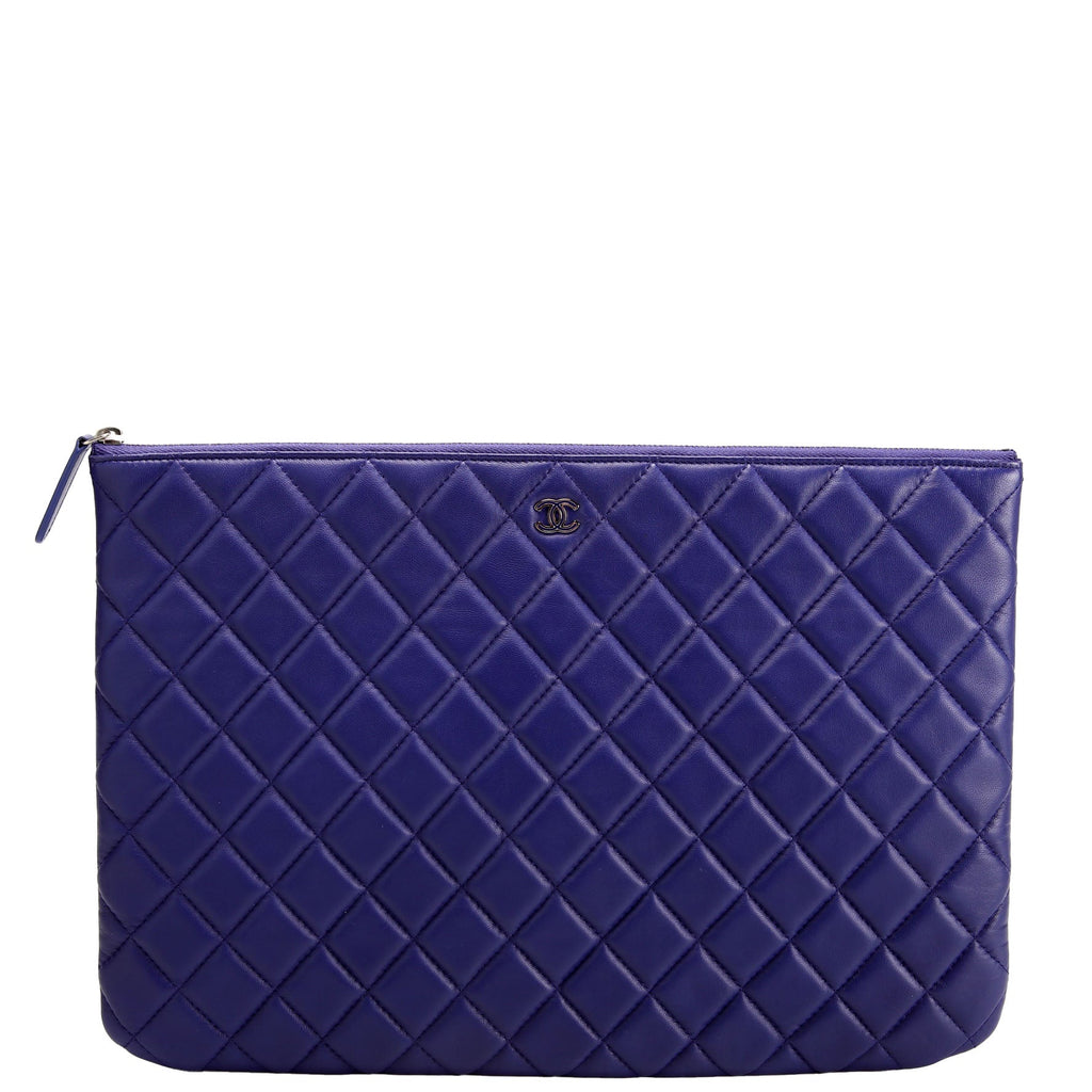 O Case Large Lambskin Blue