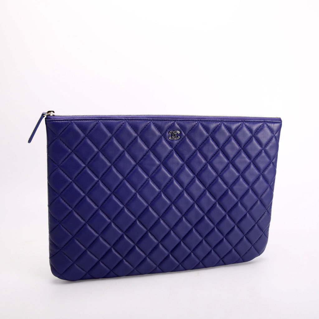 O Case Large Lambskin Blue