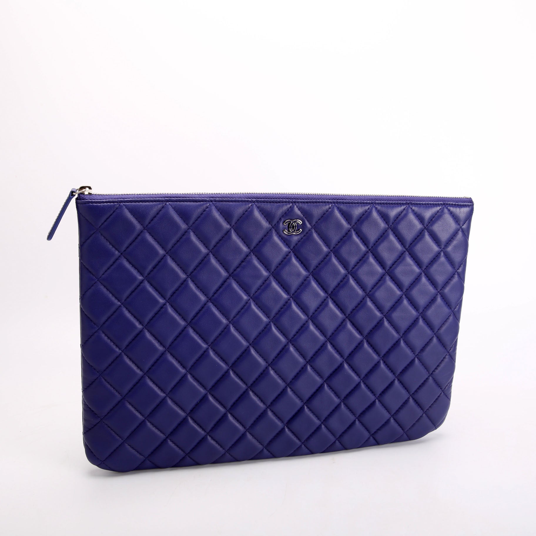 O Case Large Lambskin Blue