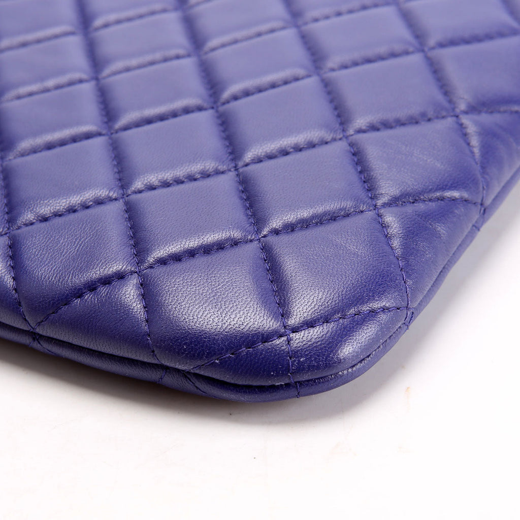 O Case Large Lambskin Blue