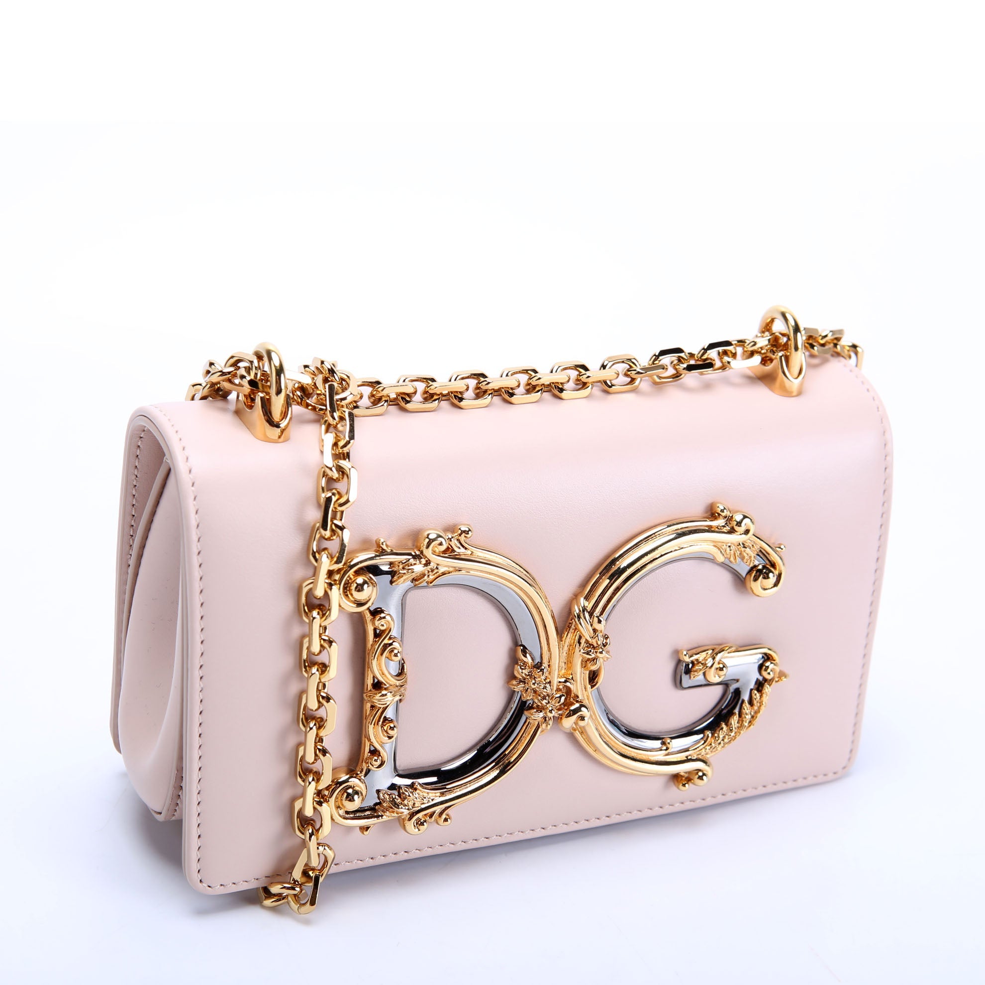 DG Girls Phone Bag Nappa Leather Pink