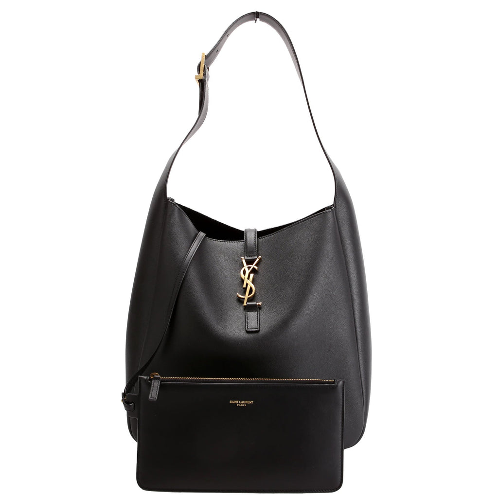 Le 5 A 7 Supple Large Hobo 850545 Black