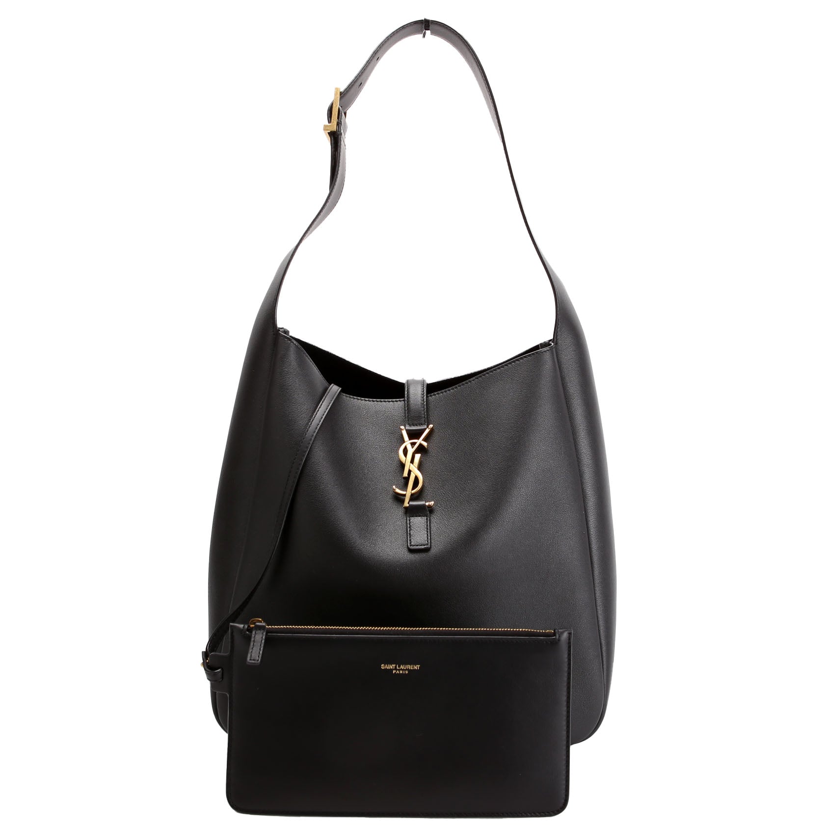 Le 5 A 7 Supple Large Hobo 850545 Black