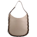 Darryl Medium Leather Hobo Taupe