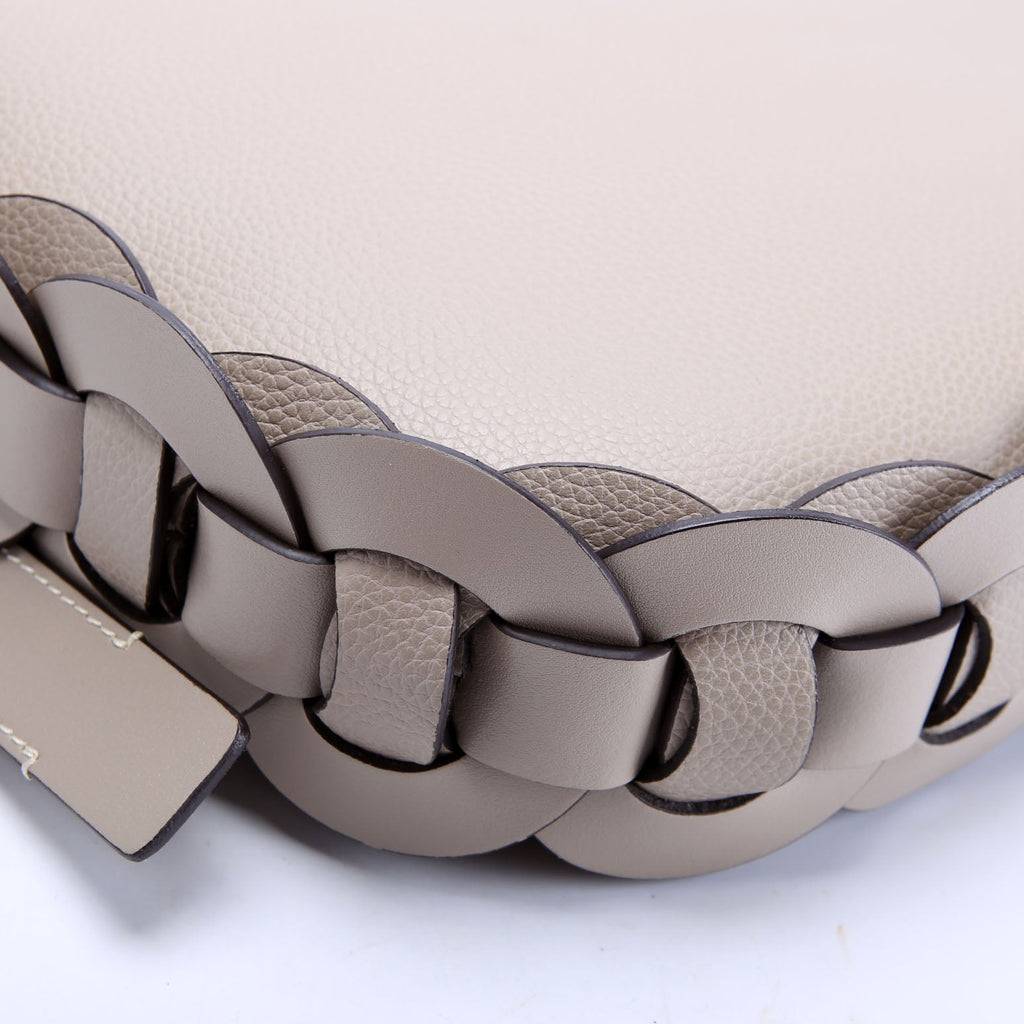 Darryl Medium Leather Hobo Taupe