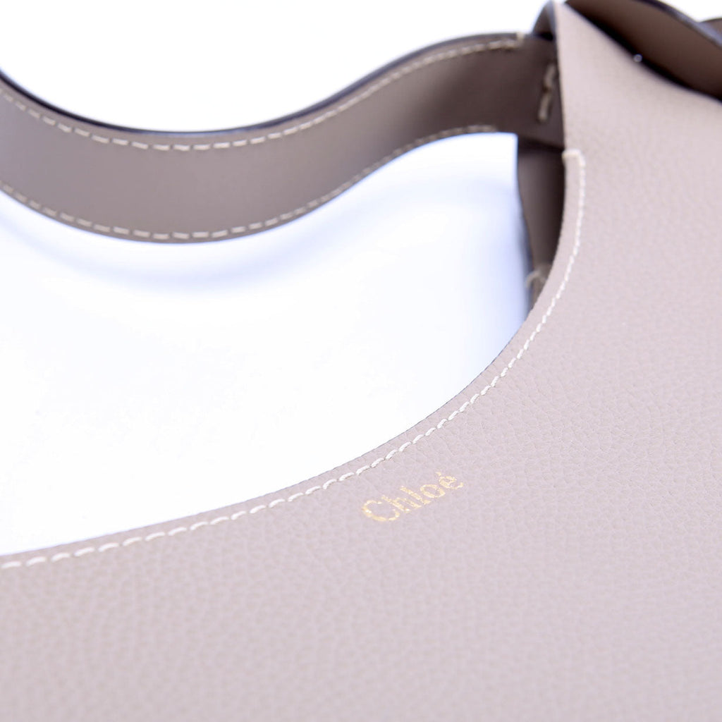 Darryl Medium Leather Hobo Taupe