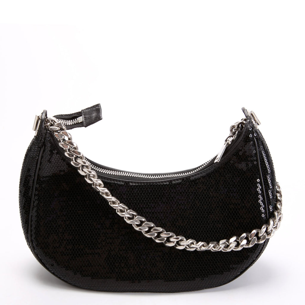 Ava Sequin Medium Chain Black/White