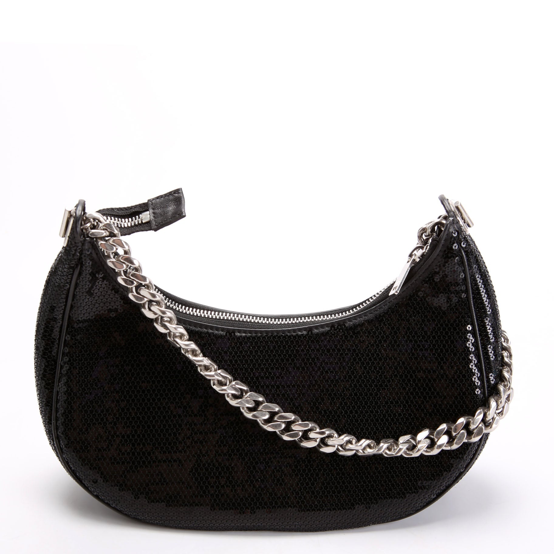 Ava Sequin Medium Chain Black/White