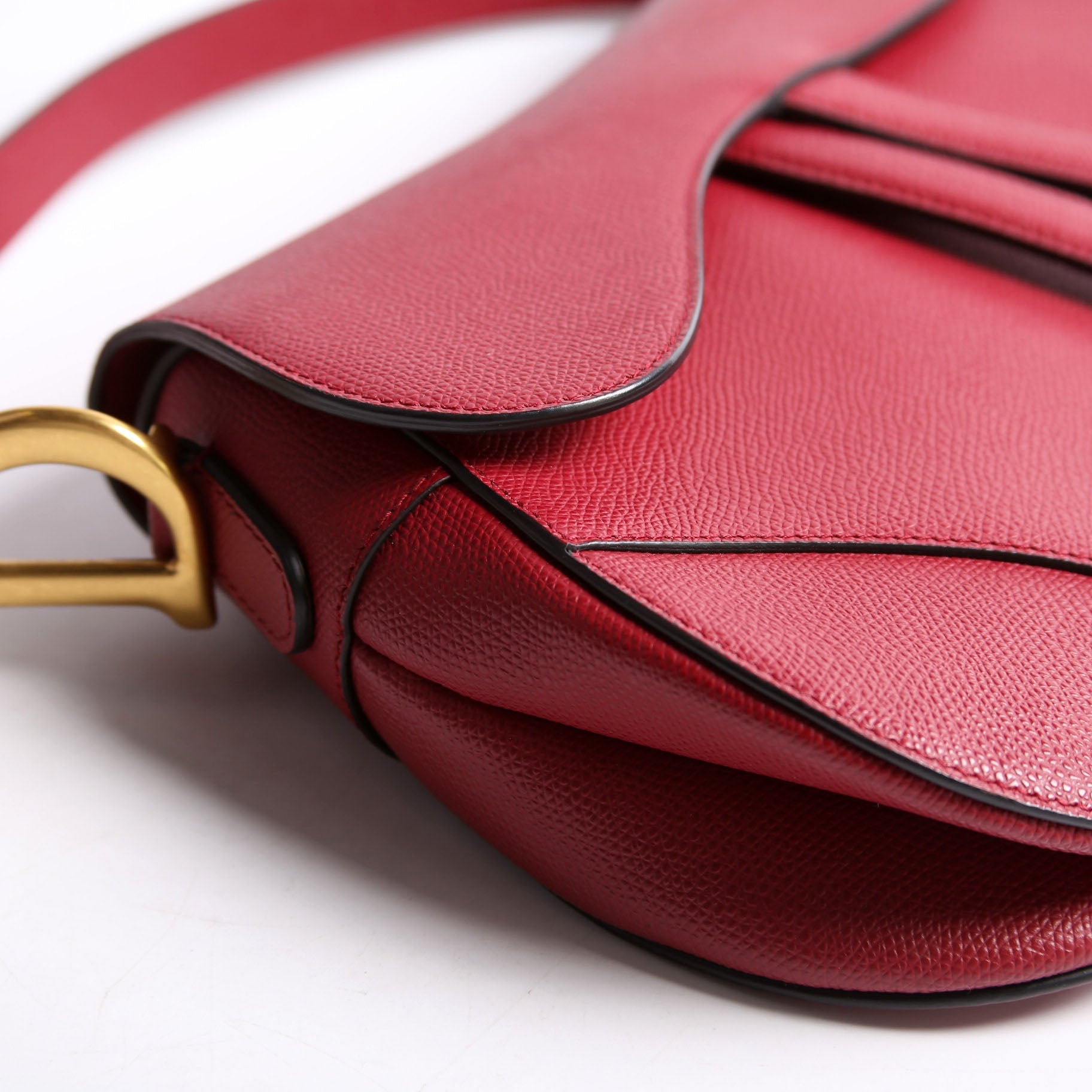 Dior Saddle Bag Leather Red