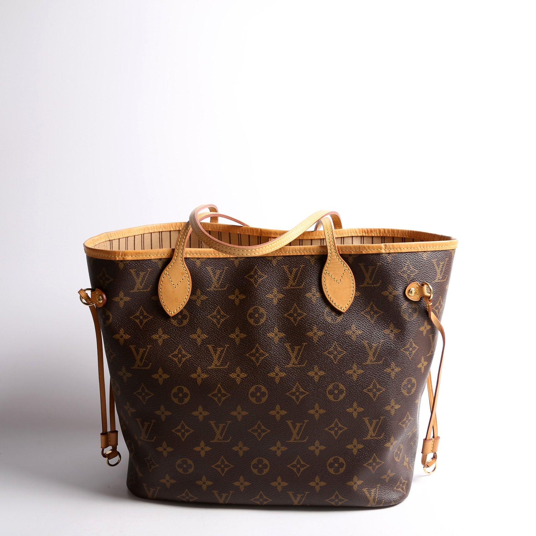 Neverfull With Wallet MM Monogram Beige