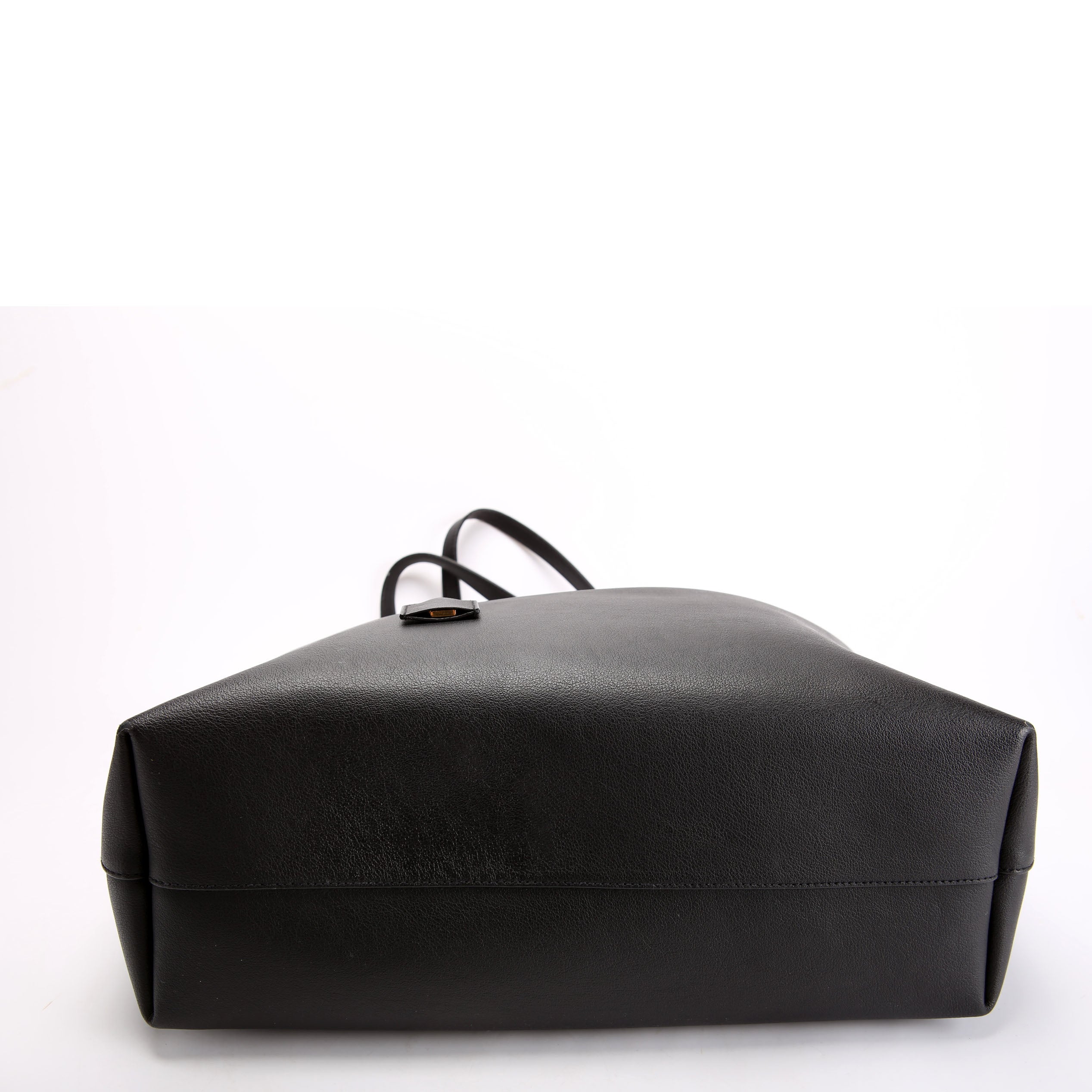 Shopping Bag East/West Supple Leather 600281 Black