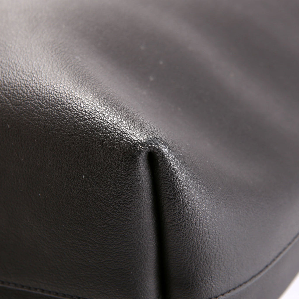 Shopping Bag East/West Supple Leather 600281 Black