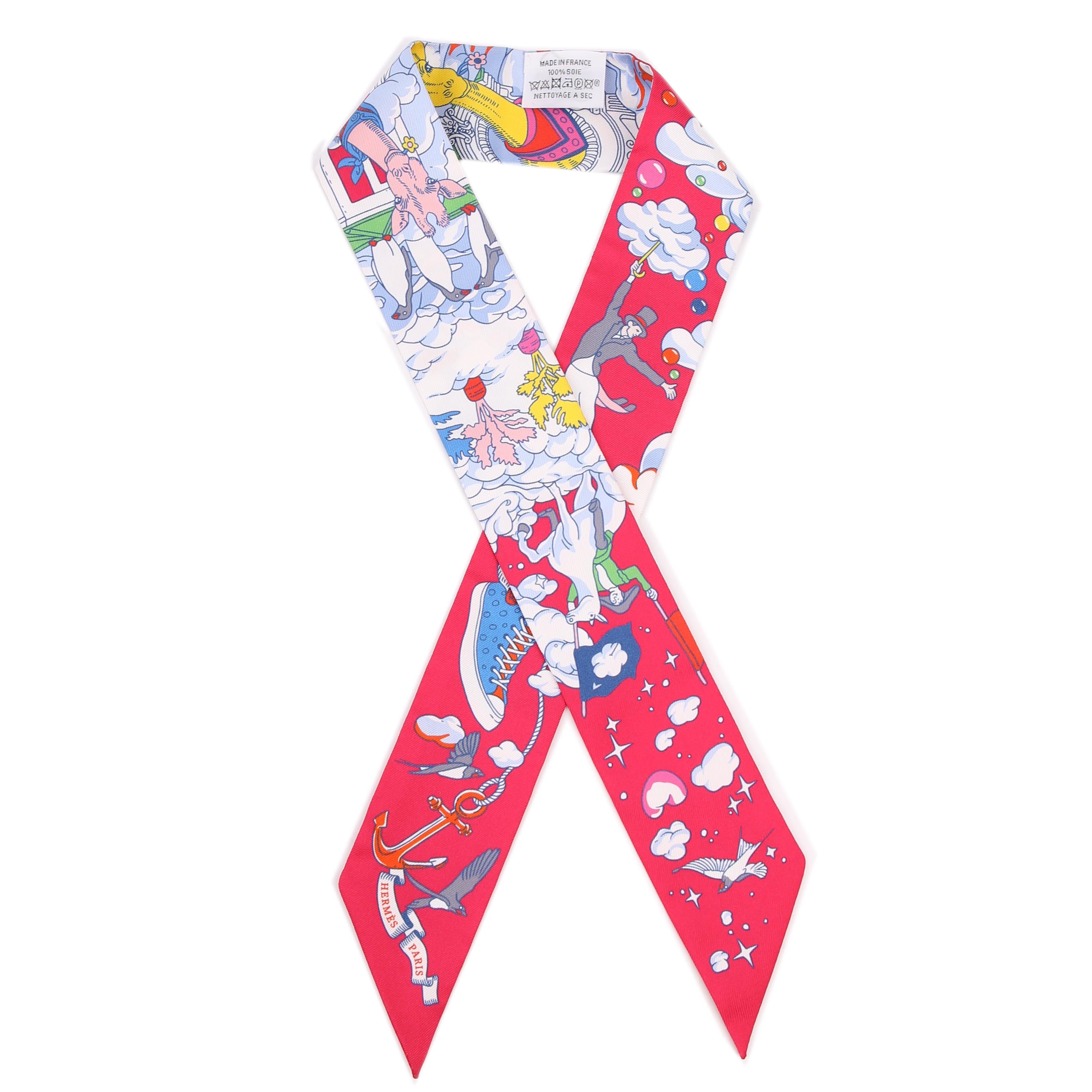 Sur Mon Nuage Twilly Silk Scarf
