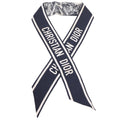 Toile Jouy Mitzah Twilly Silk Scarf Navy Blue