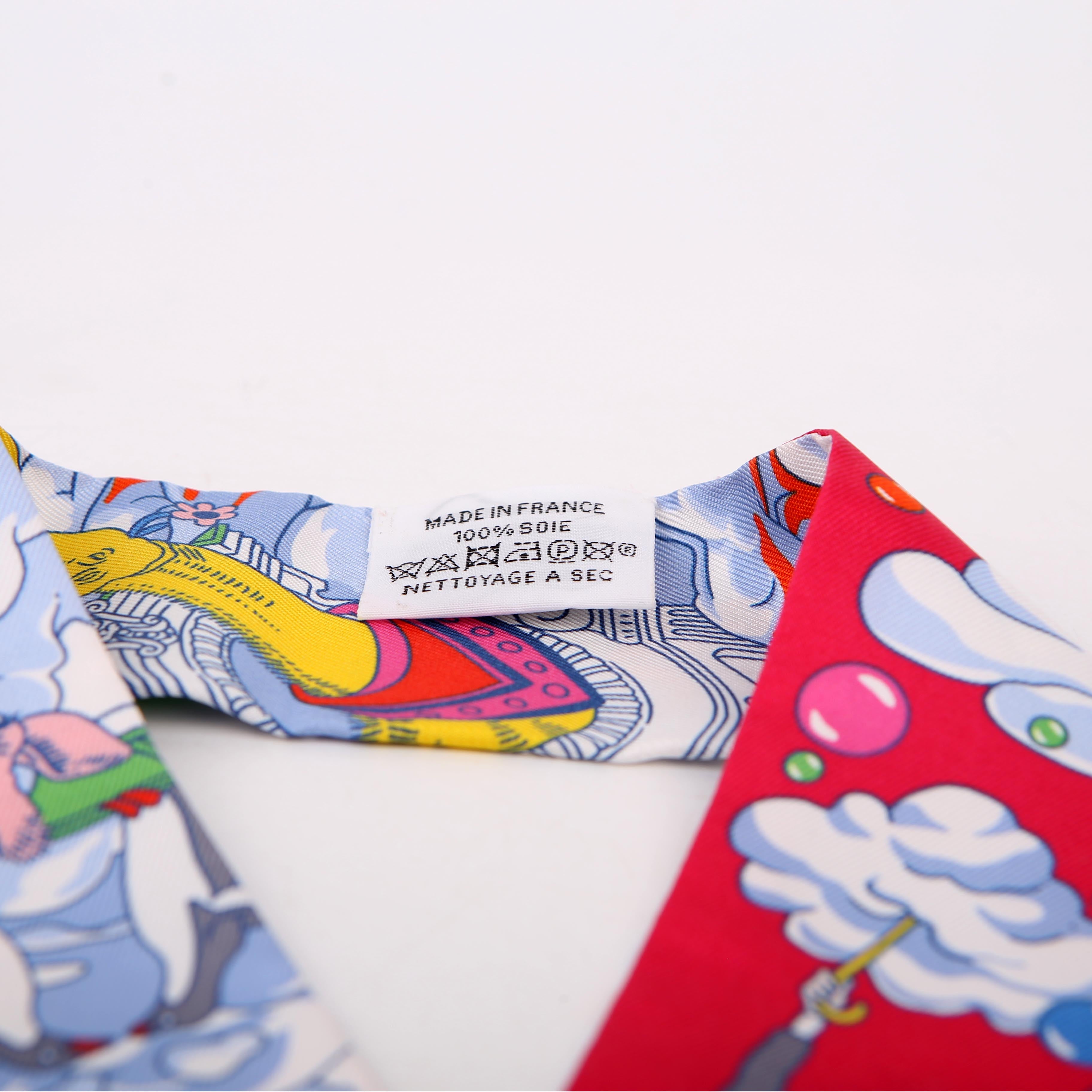 Sur Mon Nuage Twilly Silk Scarf