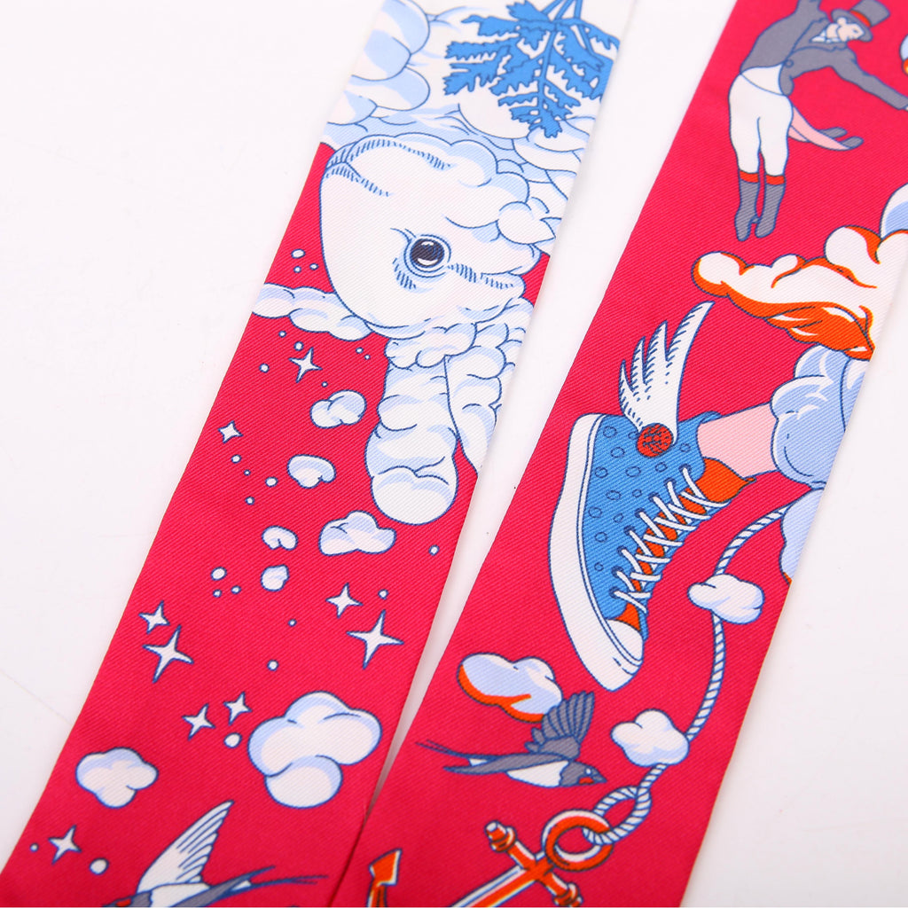Sur Mon Nuage Twilly Silk Scarf