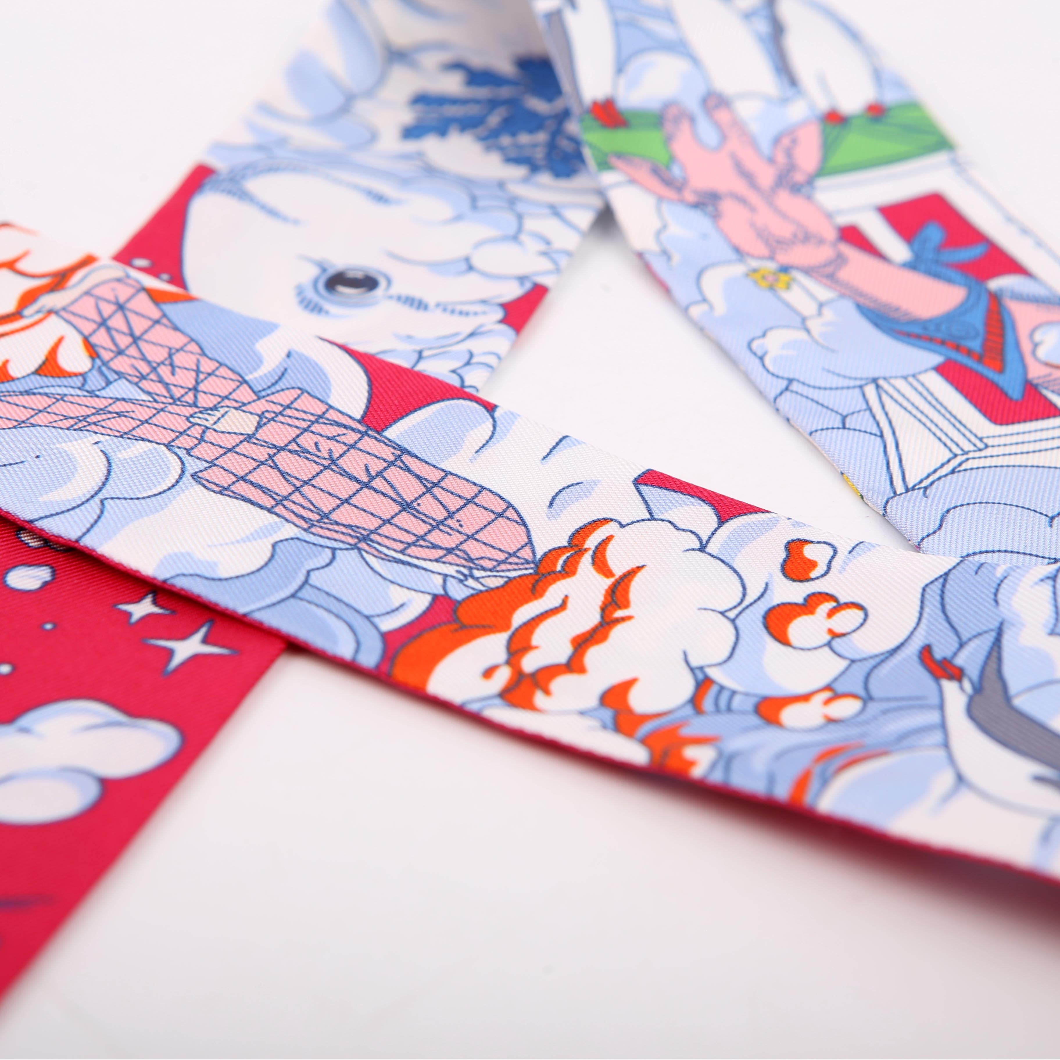 Sur Mon Nuage Twilly Silk Scarf