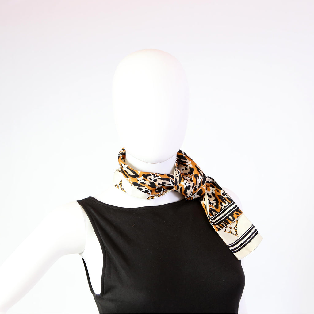 Giant Jungle Bandeau Silk Scarf