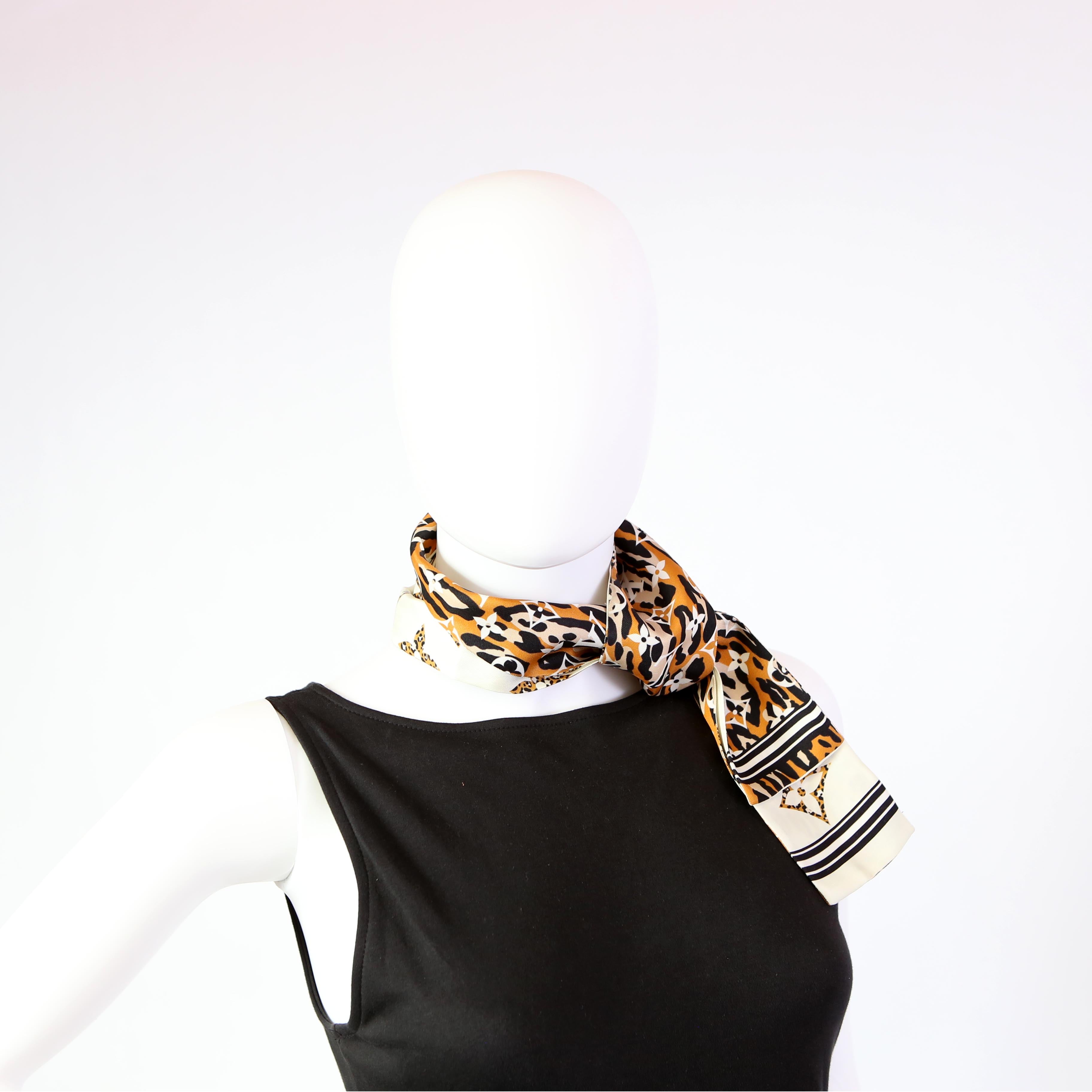 Giant Jungle Bandeau Silk Scarf