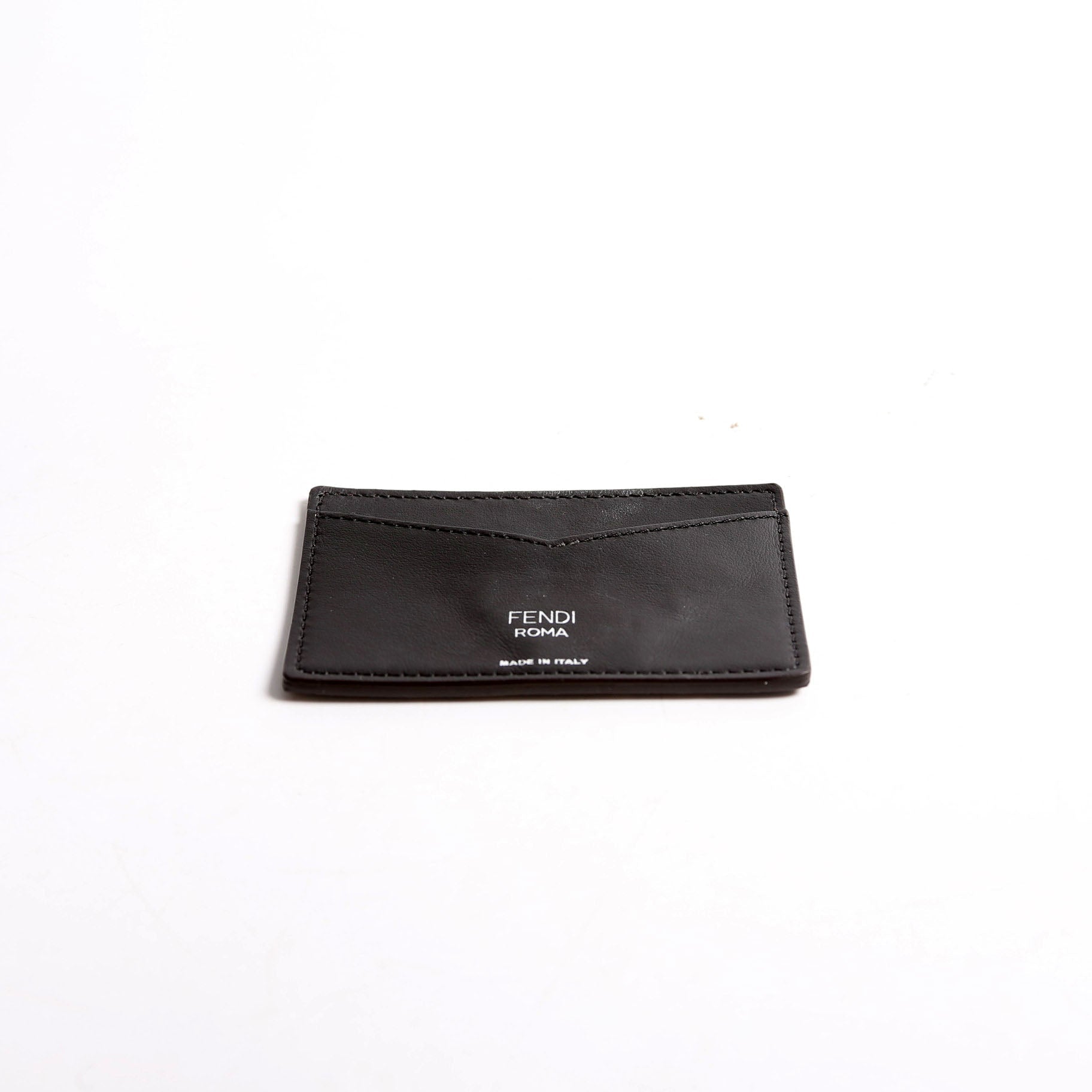 7AR911 FF Zucca Card Holder Brown/Black