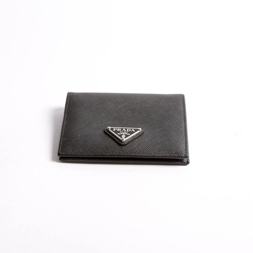 Saffiano Compact Bifold Wallet Black