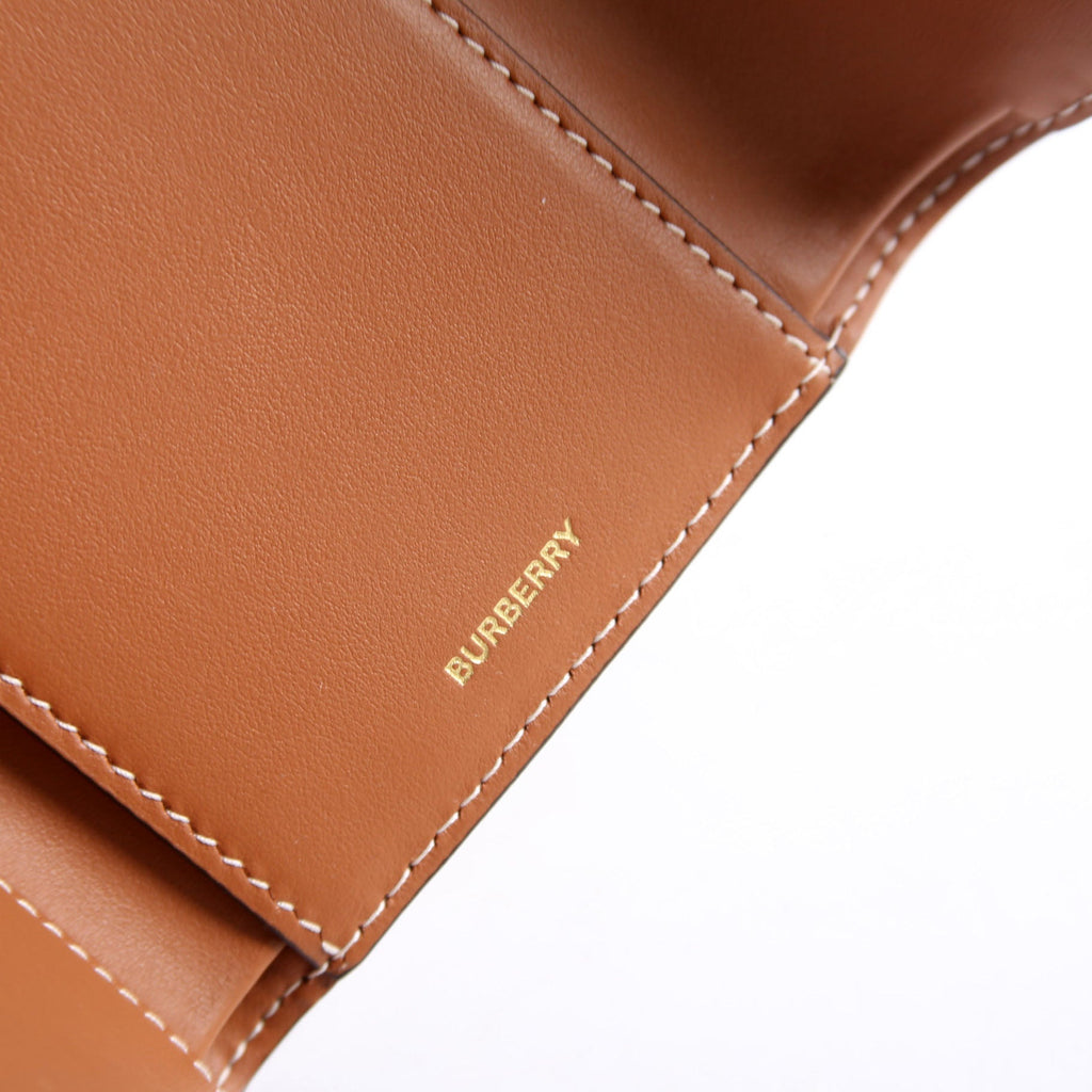 Lancaster Check Trifold Wallet Brown