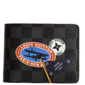 Mens Multiple Wallet Damier Graphite World Tour