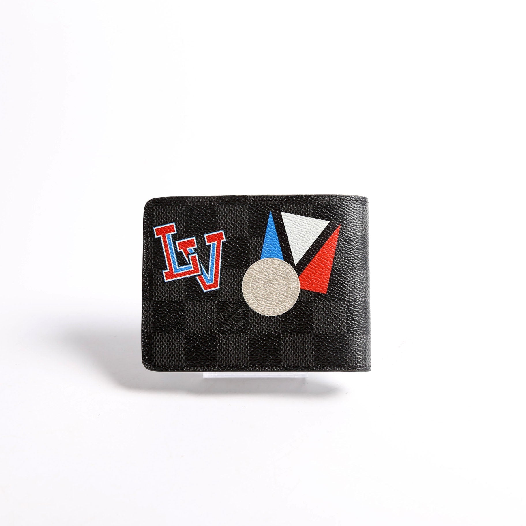 Mens Multiple Wallet Damier Graphite World Tour