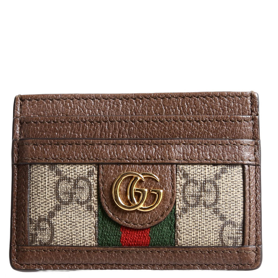 Gucci 523159 Ophidia GG Card Case Brown