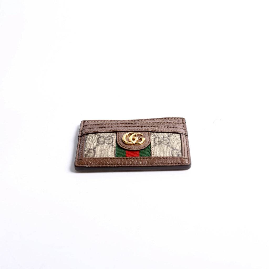 Gucci 523159 Ophidia GG Card Case Brown
