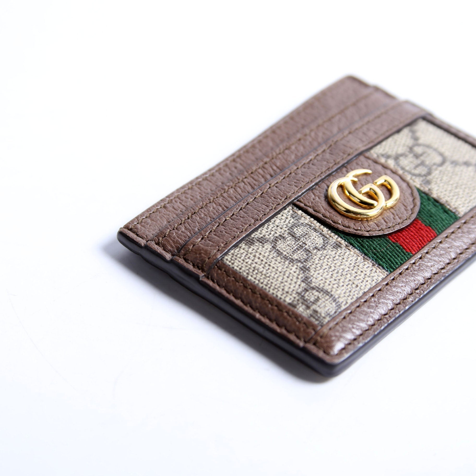 Gucci 523159 Ophidia GG Card Case Brown