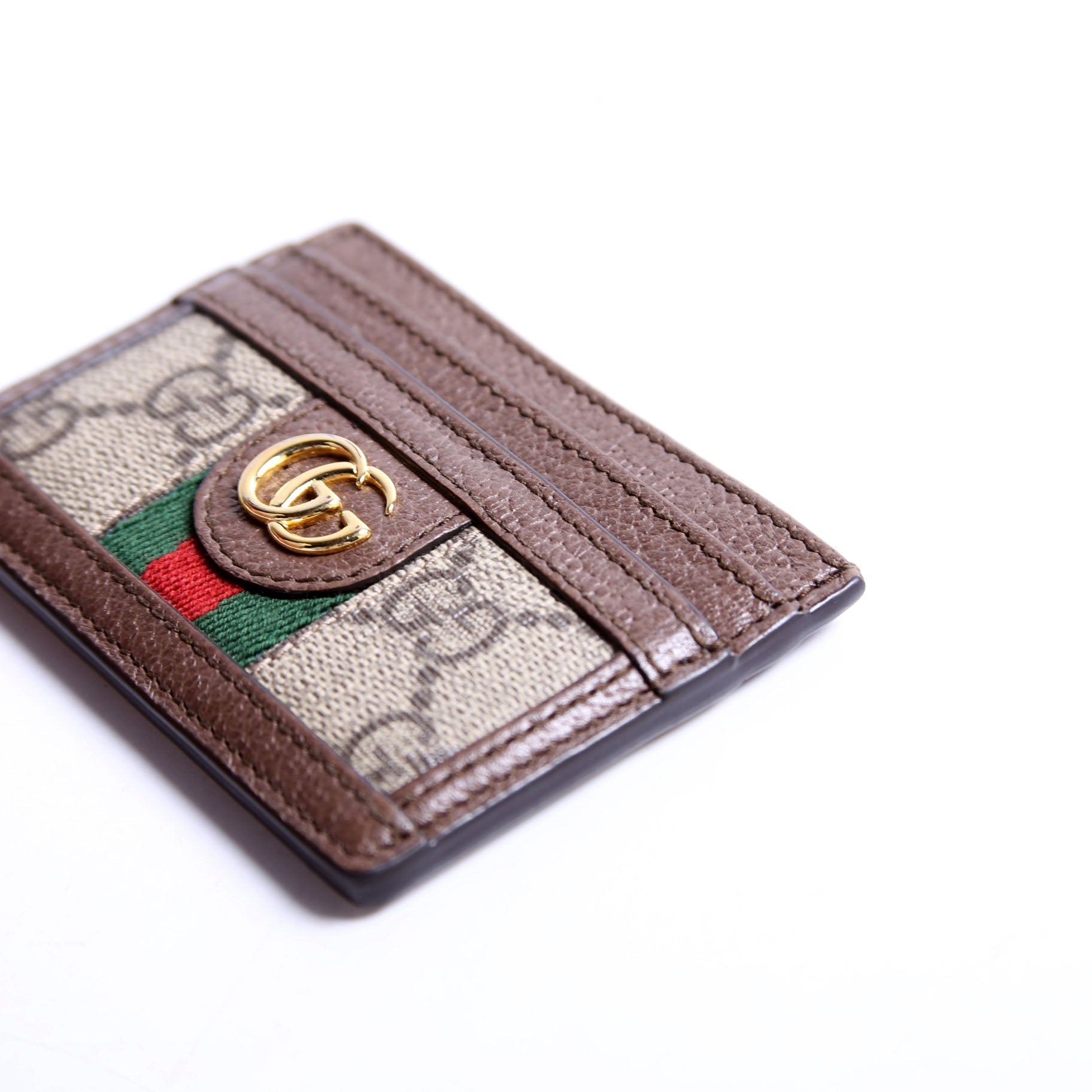 Gucci 523159 Ophidia GG Card Case Brown