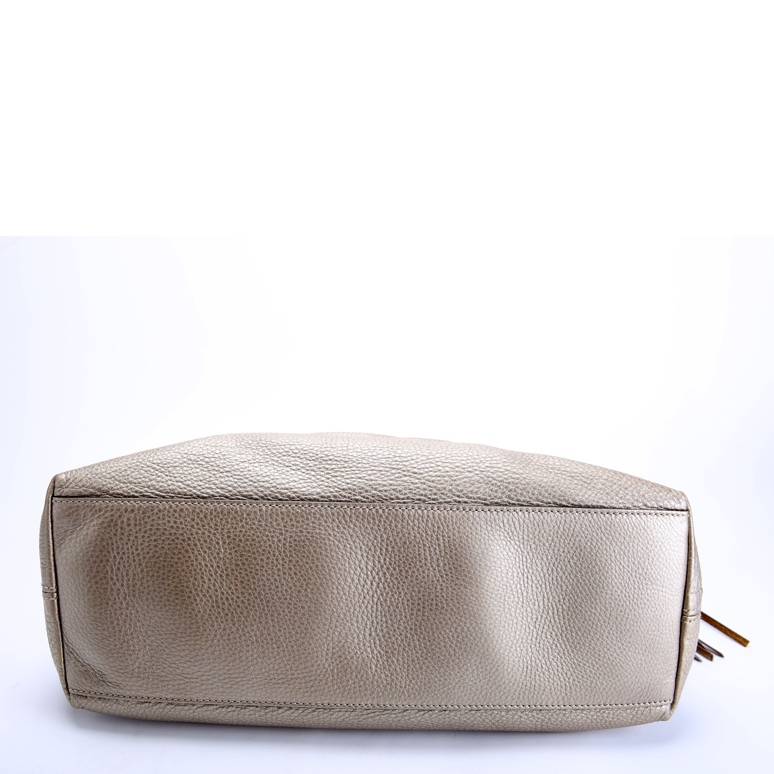 308982 Soho Leather Shoulder Medium Gold