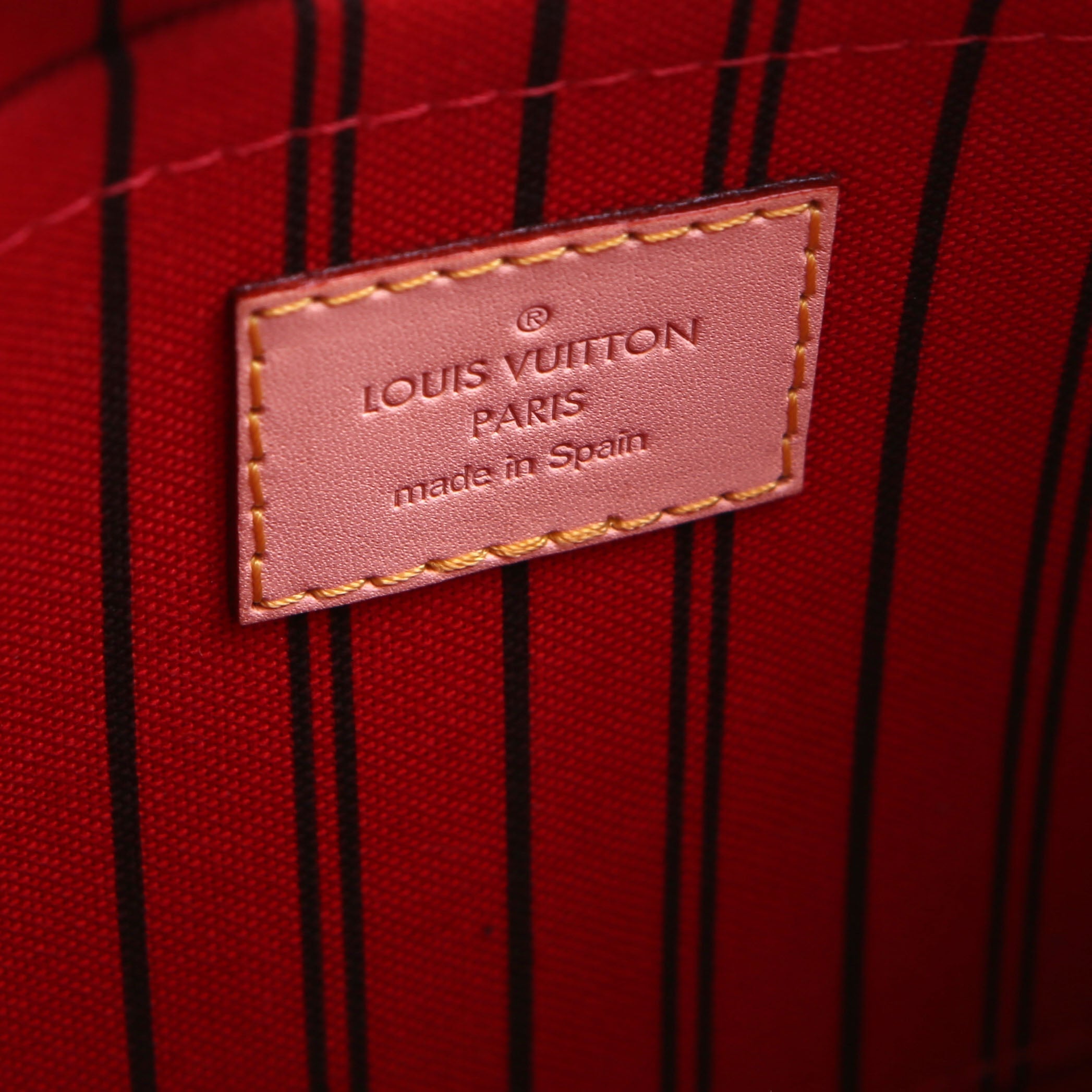 Pochette Only Neverfull Monogram Red