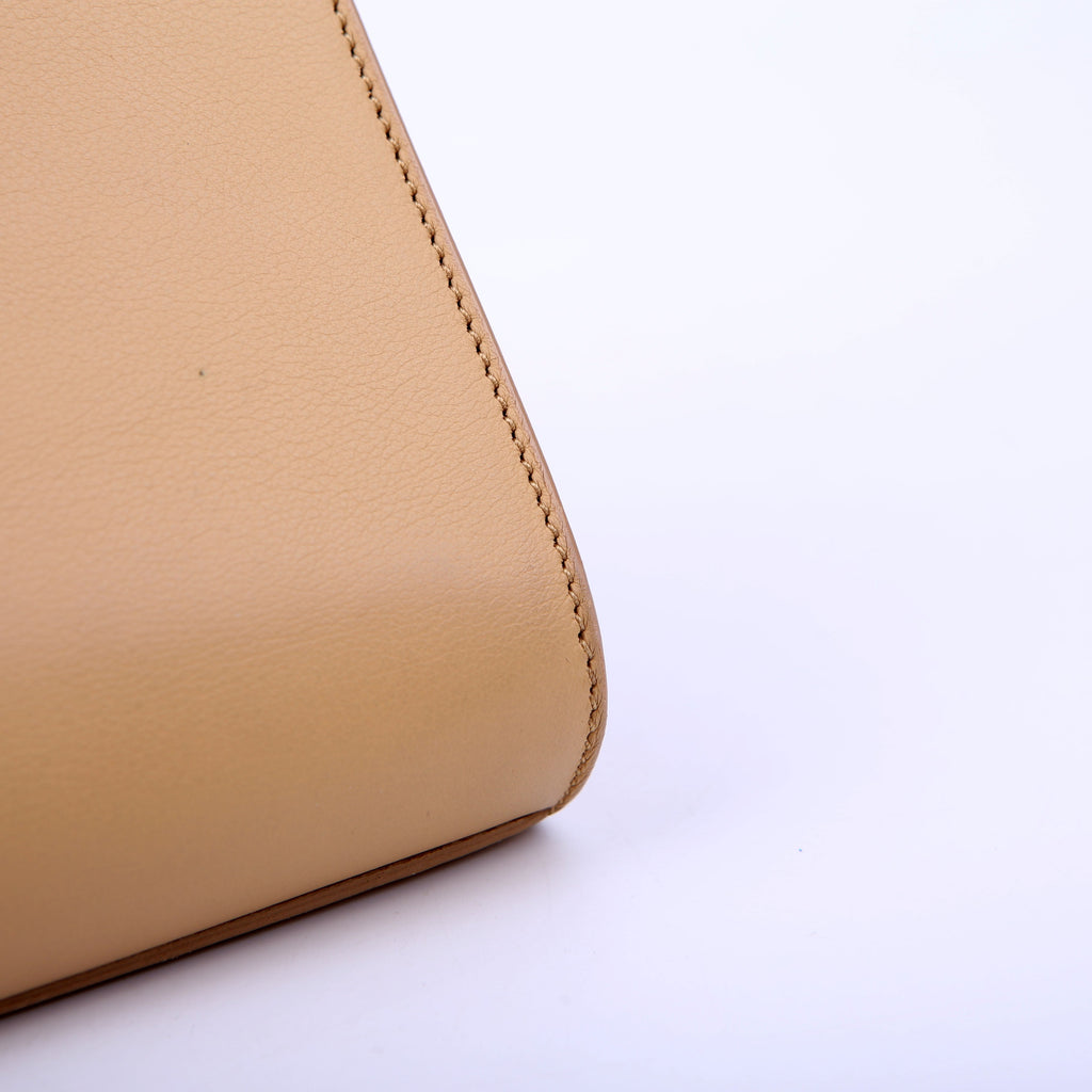 SAINT LAURENT Classic Y Ligne Clutch Smooth Leather Tan