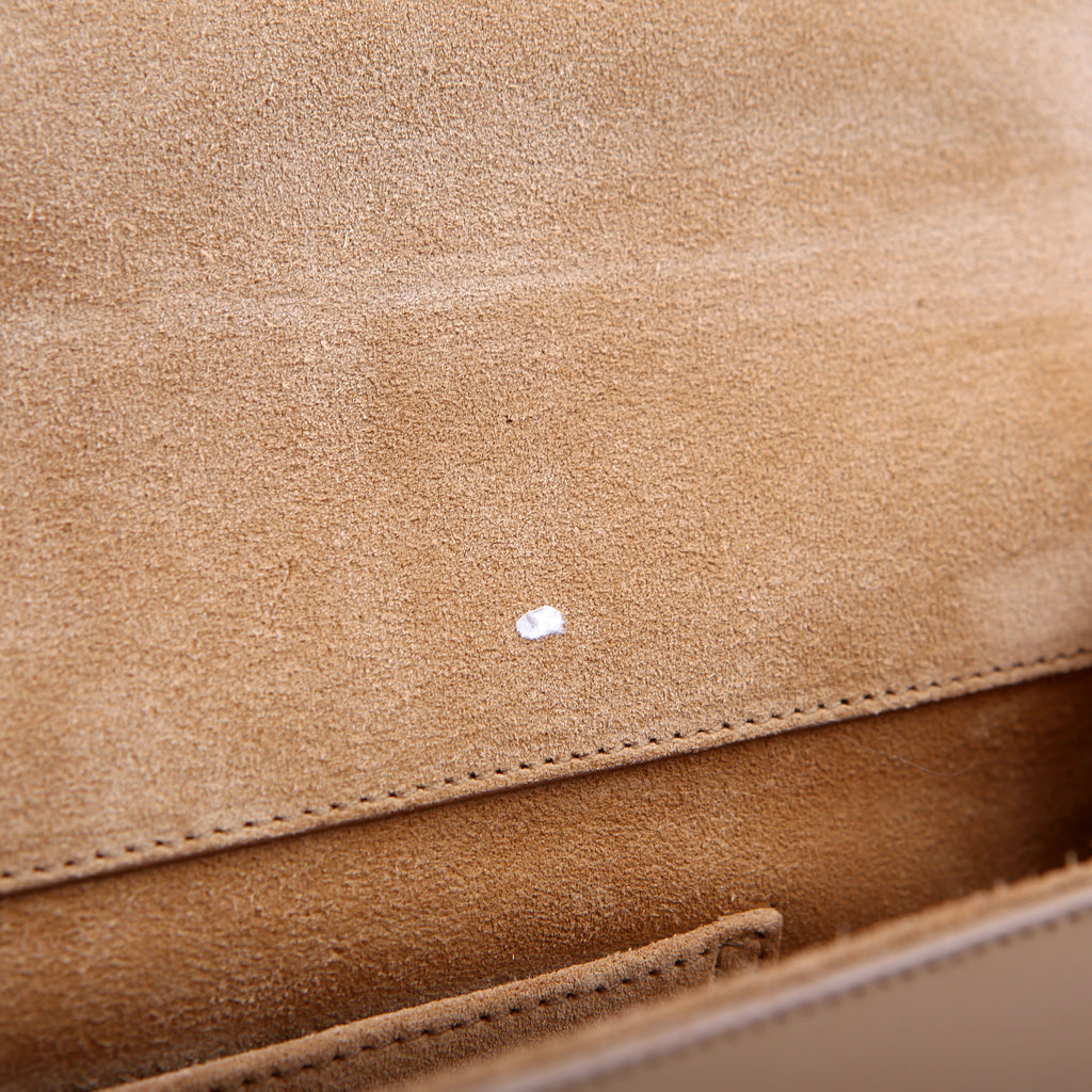 SAINT LAURENT Classic Y Ligne Clutch Smooth Leather Tan