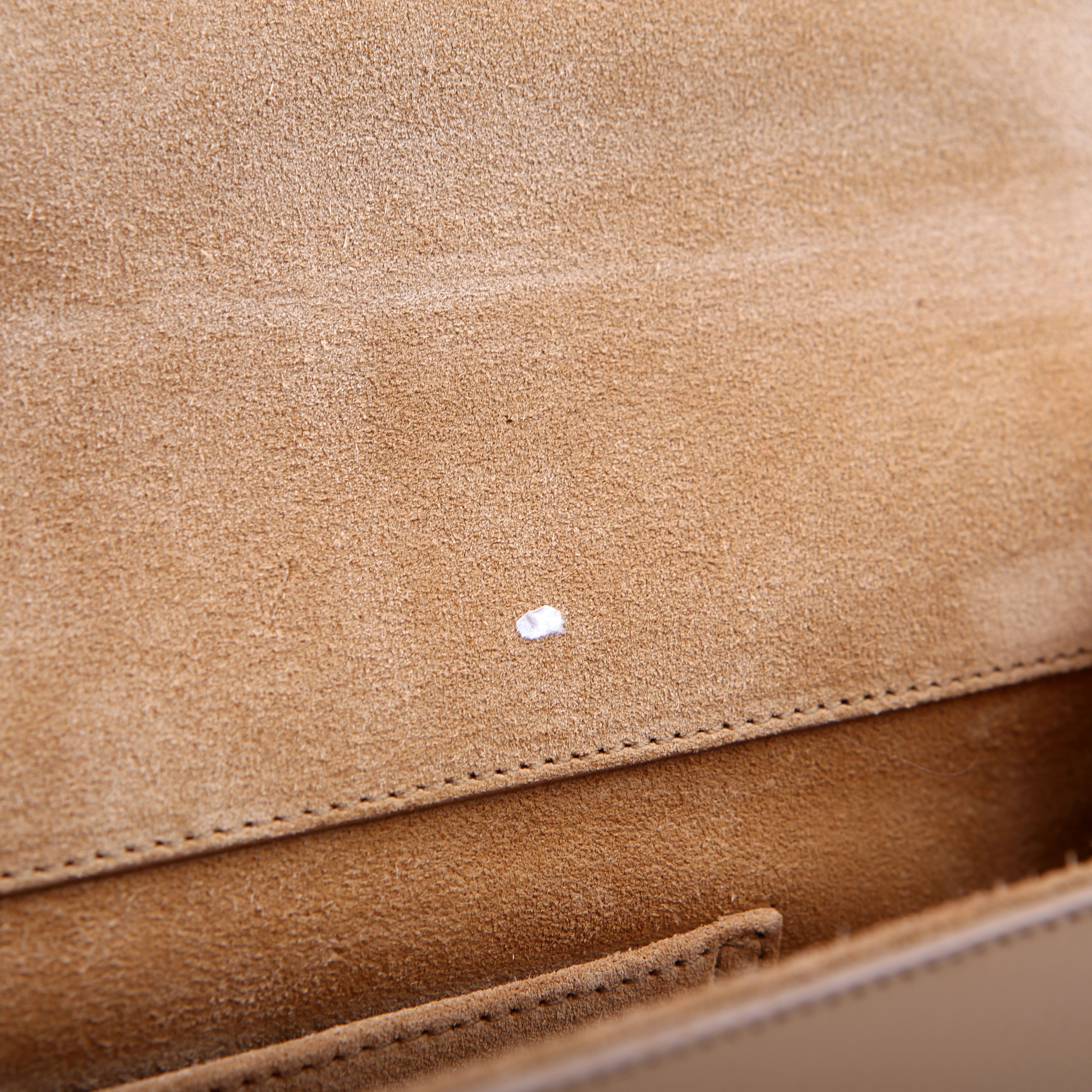 SAINT LAURENT Classic Y Ligne Clutch Smooth Leather Tan