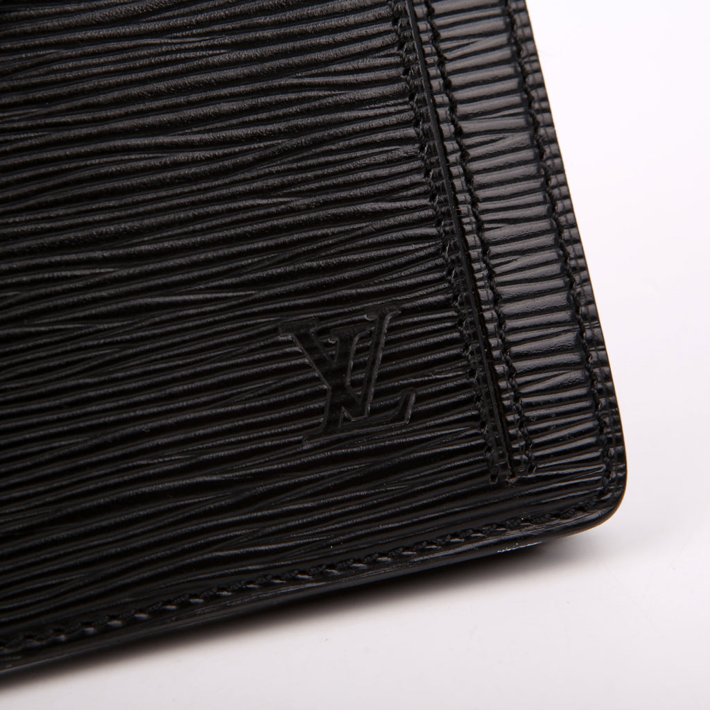 Pochette Sellier Dragonne Clutch Epi Black